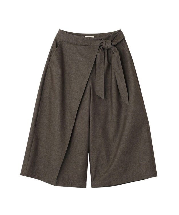 earth music&ecology ラップハーフパンツ Charcoal Gray