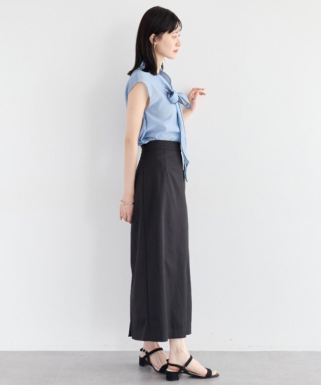 YECCA VECCA ロングナロースカート Black