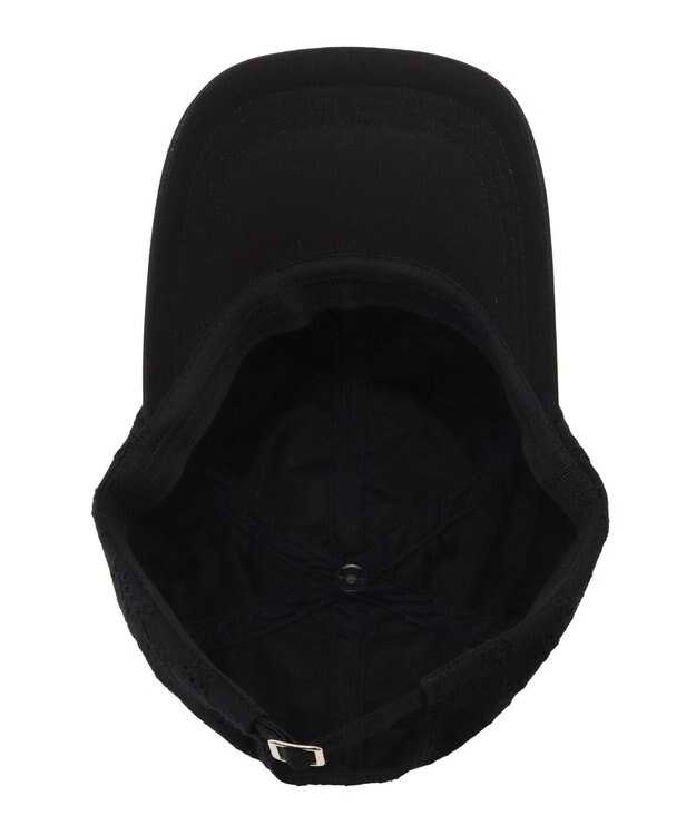 MOONBAT 【つば長/深め】ポール & ジョー (PAUL & JOE ACCESSOIRES) レースキャップ チャーム付き ブラック