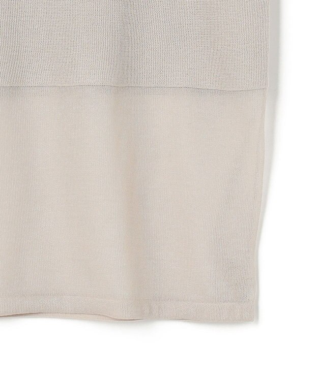 ICB L パネルパターンメッシュ ニットプルオーバー トープ