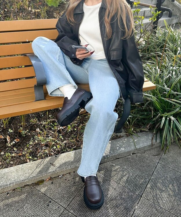 WEGO コインローファー ブラウン