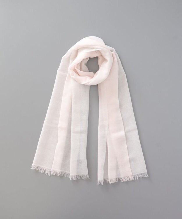 AURORA 【 LANVIN COLLECTION（ランバン コレクション） 】ウール面割ストール ピンク