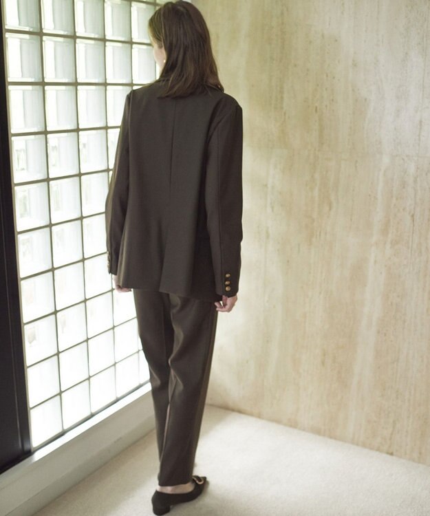 YECCA VECCA 美脚テーパードパンツ Brown
