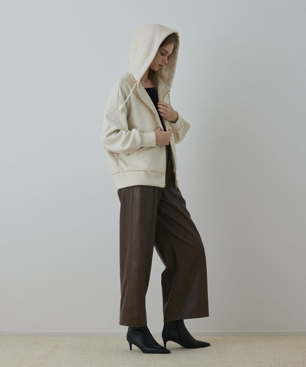 GRACE CONTINENTAL ルーズパーカー ホワイト