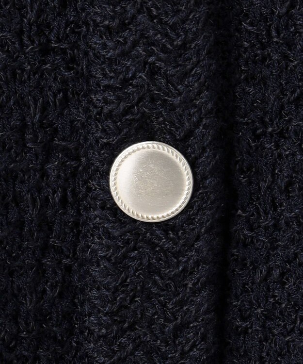 J.PRESS LADIES 【洗える】DAILY TWEED ニット アウター ネイビー系