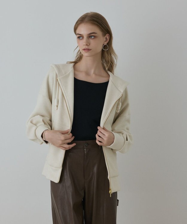 GRACE CONTINENTAL ルーズパーカー ホワイト