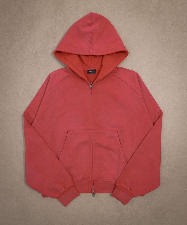 WEGO ショートZIPパーカー レッドその他