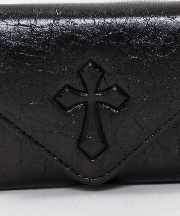 WEGO エンボスクロスウォレット ブラック