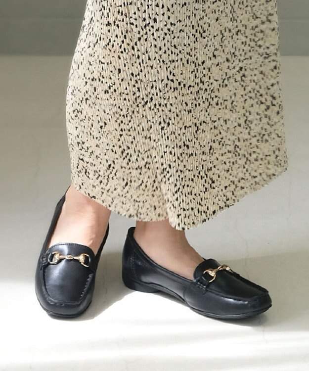 Pointer 本革ビットローファードライビングシューズ ブラック