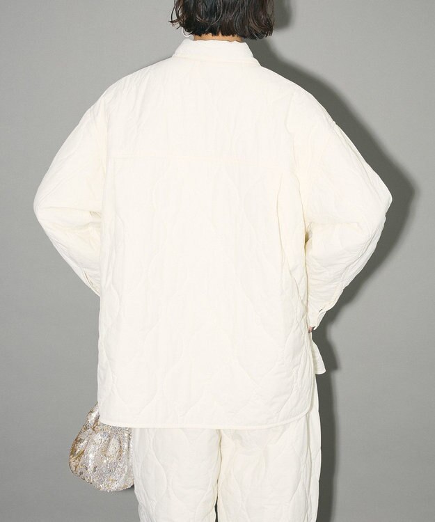 Green Parks キルティングシャツブルゾン Off White