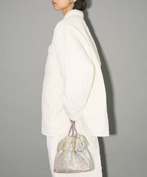 Green Parks キルティングシャツブルゾン Off White