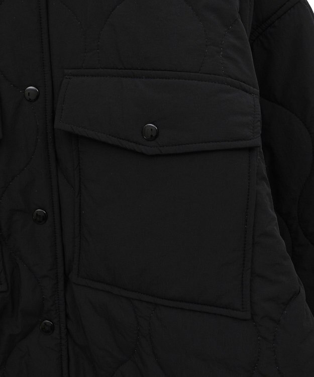 Green Parks キルティングシャツブルゾン Black