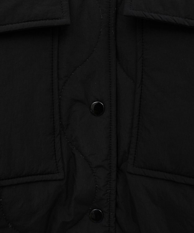 Green Parks キルティングシャツブルゾン Black