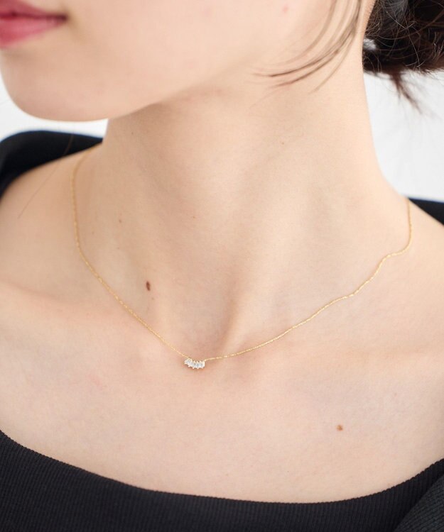 earth music&ecology プチビジューネックレス Gold