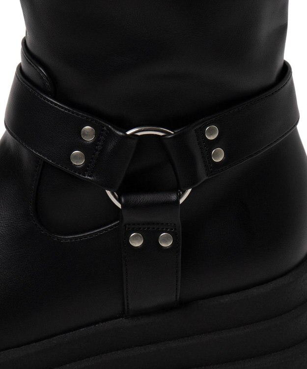 WEGO 厚底エンジニアロングブーツ ブラック