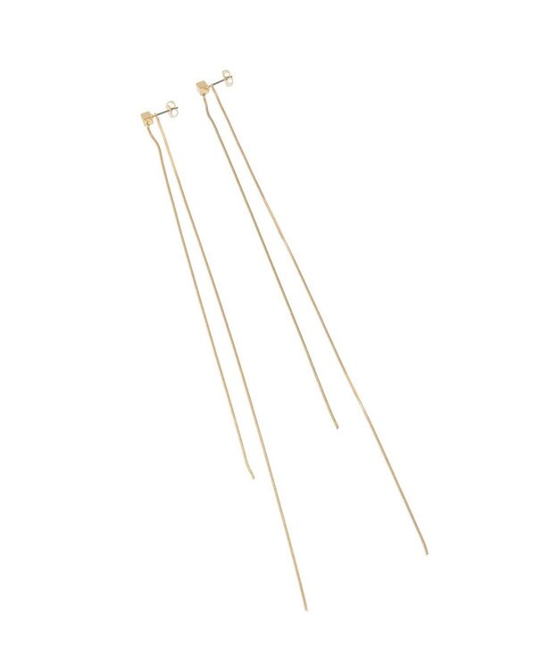 Green Parks ・ＨＡＬＦ　ＴＩＭＥ　２ｗａｙロングチェーンピアス Gold