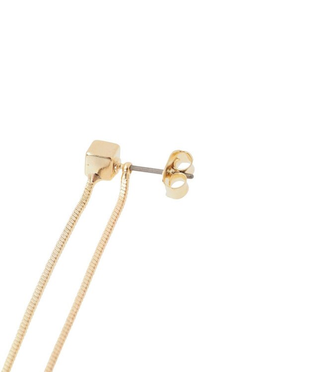 Green Parks ・ＨＡＬＦ　ＴＩＭＥ　２ｗａｙロングチェーンピアス Gold