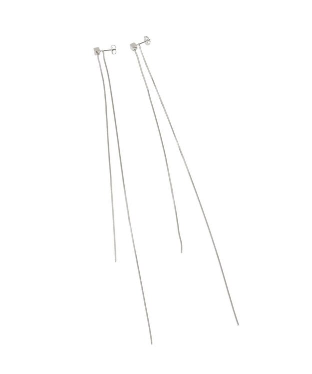 Green Parks ・ＨＡＬＦ　ＴＩＭＥ　２ｗａｙロングチェーンピアス Silver