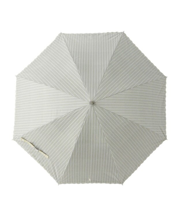 MOONBAT 【軽量】POLO RALPH LAUREN 晴雨兼用日傘 長傘 ストライプスカラ／遮光 遮熱 UV カーキー