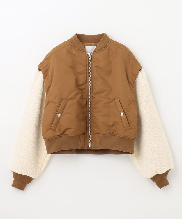 NAVE ボアスリーブ 2WAY MA-1 EC限定色キャメル系