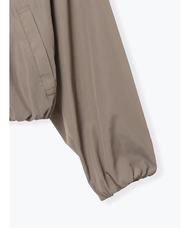 Te chichi ノーカラーギャザージップブルゾン モカ