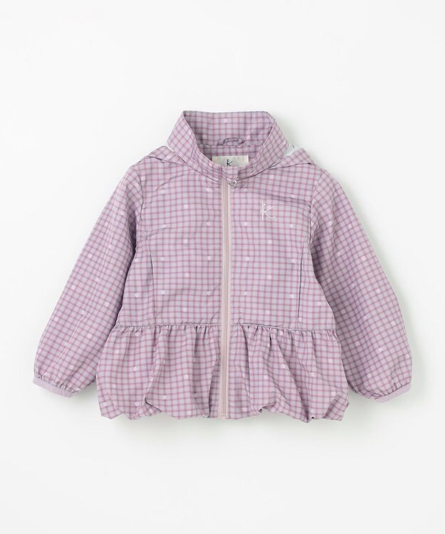 組曲 KIDS 【90-100㎝】ハピネスクローバーブルゾン ラベンダー系