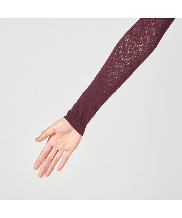 Chacott 【ノーソーイングニット】リバーシブルハイネックトップ ワインレッド