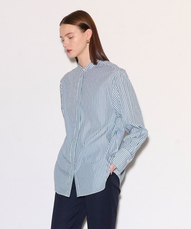 JOSEPH ポプリンシャツ×ニットベスト Dark Teal