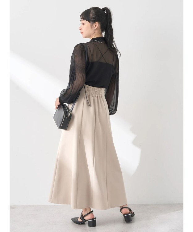 earth music&ecology マジョリカプリーツシアープルオーバー Black