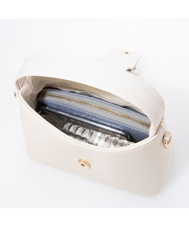 UNBILLION カシュカシュ cachecache / クルミベルト2wayスクエアバッグ アイボリー