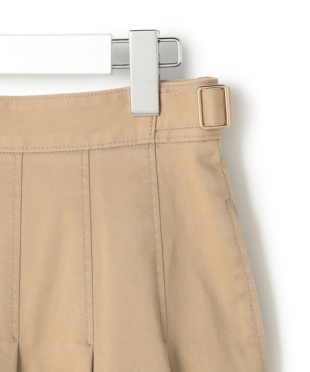 23区 S 【先行予約】ストレッチギャバ タックフレアスカート ベージュ系