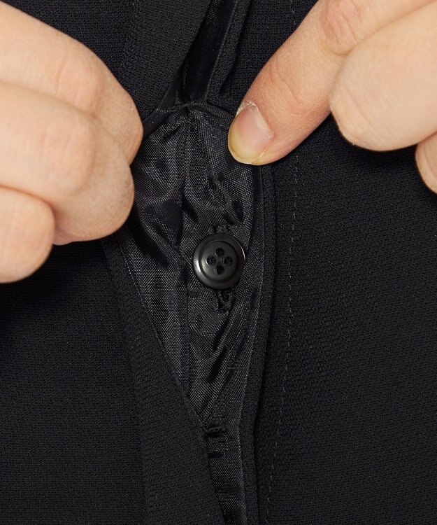 uncrave 【防シワ・洗濯機洗い可】ウォッシャブル ダブルクロス オールインワン（uncrave STANDARD） ブラック