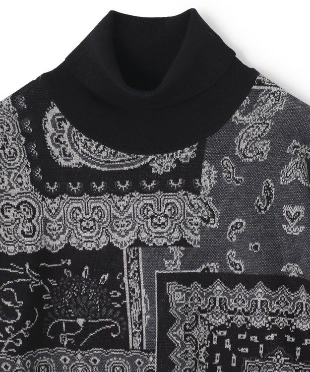 JOSEPH HOMME コラージュジャガード　タートルネック ブラック系5