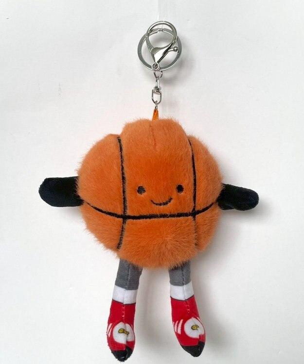 WEGO スポーツぬいぐるみキーホルダー オレンジ