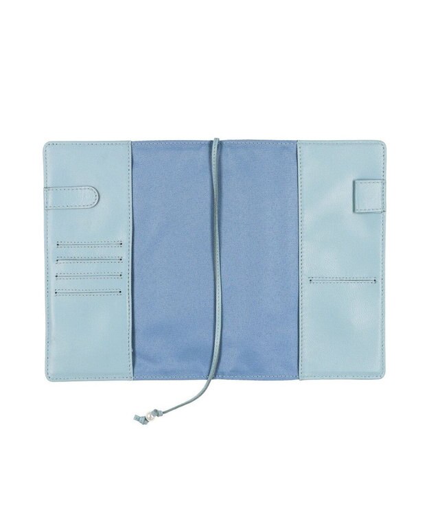 UNBILLION ペルケ perche / ドット刺繍A5手帳カバー サックスブルー
