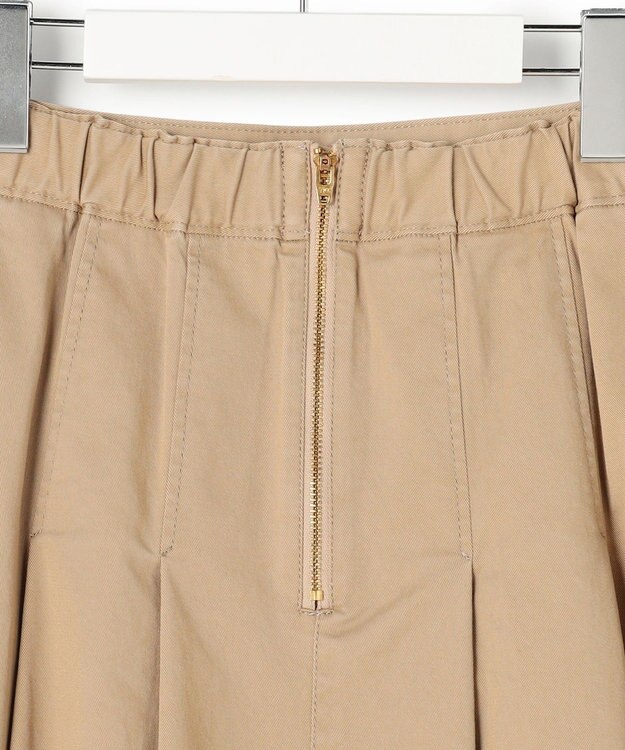 23区 S 【先行予約】ストレッチギャバ タックフレアスカート ベージュ系