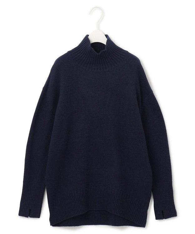 ICB 【新色追加・WEB限定カラーあり】 ソフトカシミヤミックス ハイネックニット ネイビー系