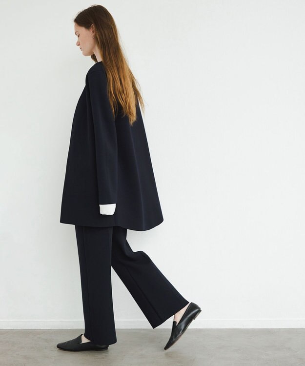 NAVE 【xNAVE】川上桃子コラボ ニットジャケット ネイビー系