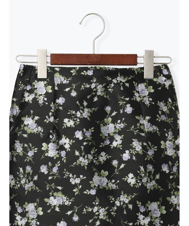 Te chichi ジャガードIラインミドルスカート ブラック