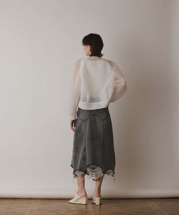 GRACE CONTINENTAL シアーダンボールブルゾン ホワイト