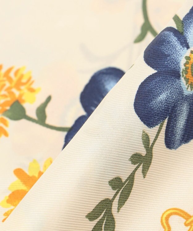 組曲 フラワーパネル スカーフ アイボリー系5