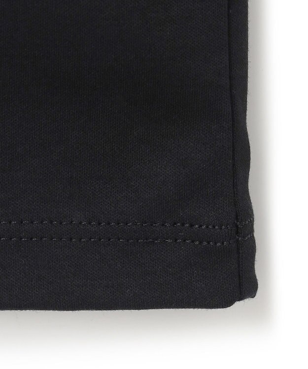 ICB 【洗える】シンプルジャージー クロップドTシャツ ブラック系