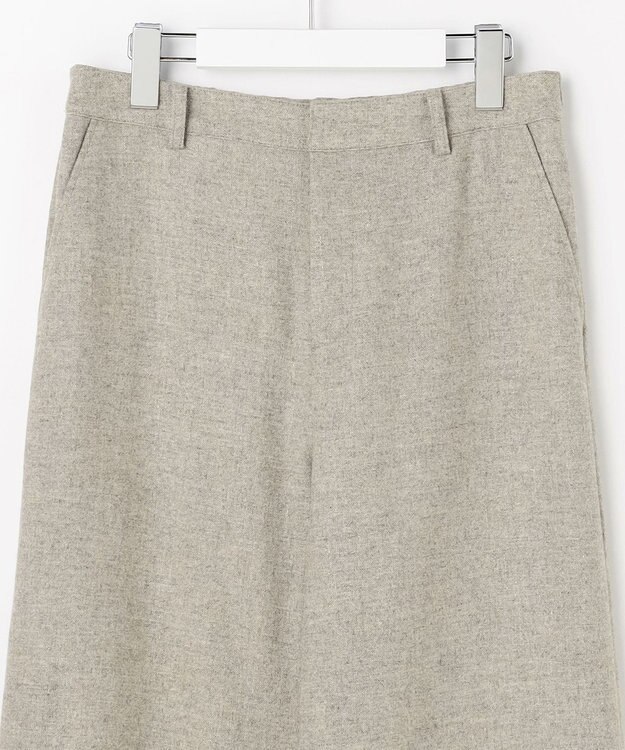 J.PRESS LADIES S ラメツイード セミワイド パンツ ベージュ系