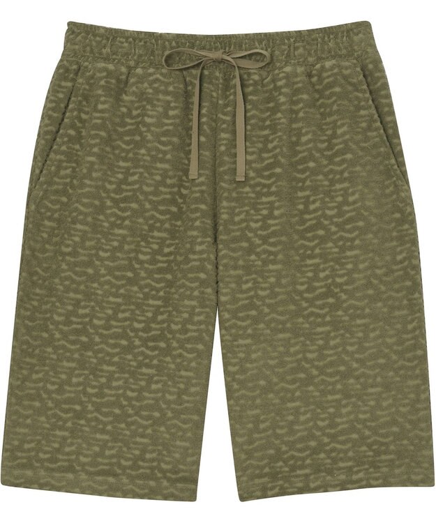 WACOAL MEN WEB限定　ルームウェア　半袖　ひざ上丈　綿混（本体）　前閉じ　/ブロス　GH3301 オリーブ