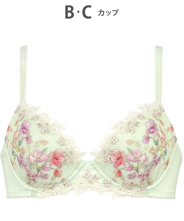 Wing ブラジャー Wing Lesiage ふっくらまる胸メイク やさしいフィット感 【2920シリーズ】 パッド有 ブラ PB2920 ウイング／ワコール グリーン