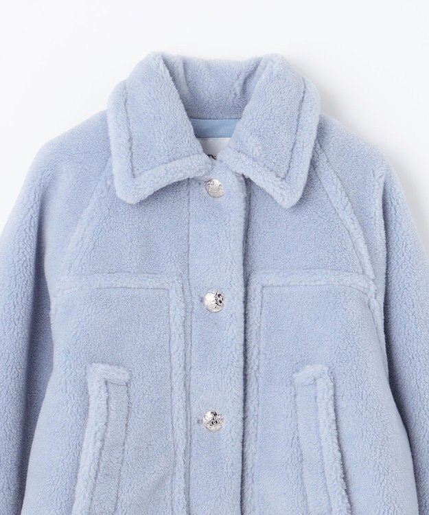 GRACE CONTINENTAL ボアジャケット ブルー