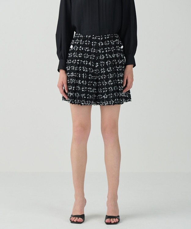 GRACE CONTINENTAL Tweed Shortパンツ ブラック