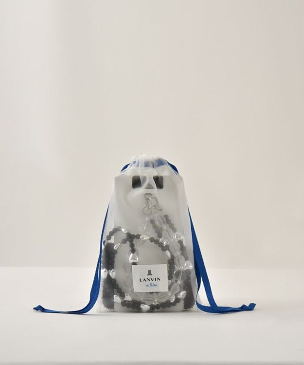 LANVIN en Bleu ジュエル スマホストラップ ブラック