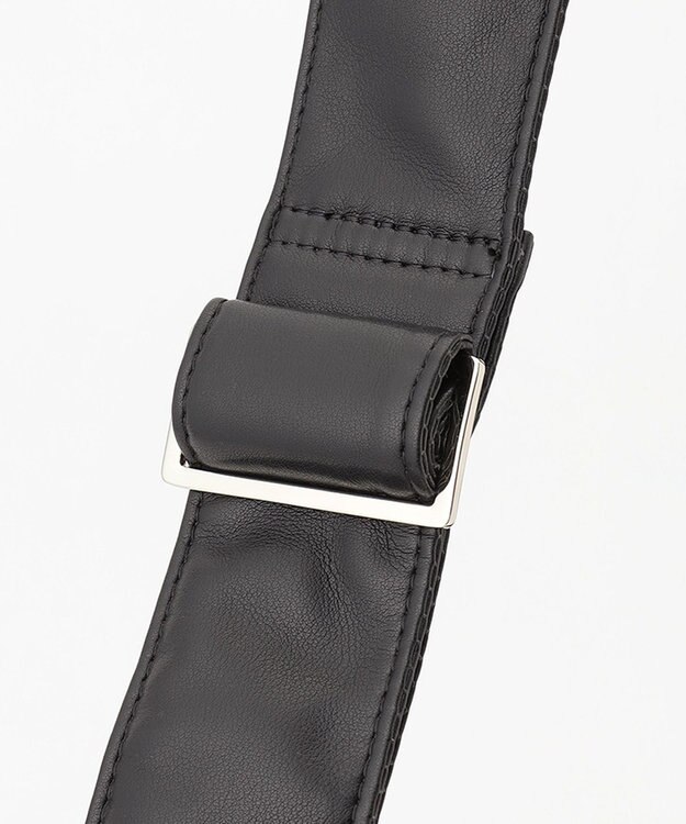 JOSEPH HOMME シンセティックソフトレザー　ワンショルダーバッグ Ｍサイズ ブラック系