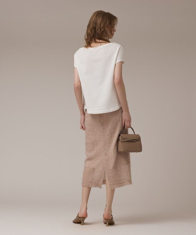 GRACE CONTINENTAL ハートプリント裏毛トップ ホワイト